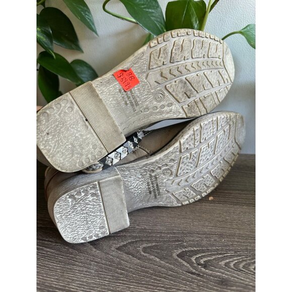 Extreme Tan Lace Ankle Boots with Studded Strap – Women’s Size 5 - Picture 7 of 12